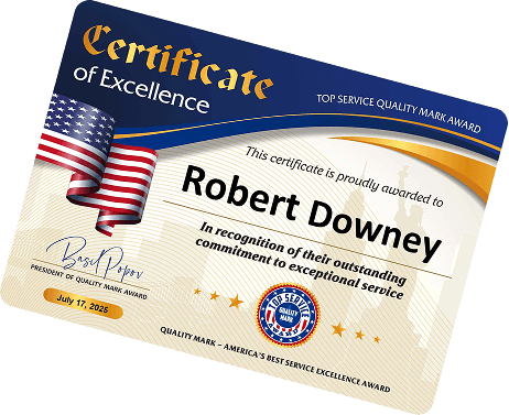 Digital Certificate of Excellence 1